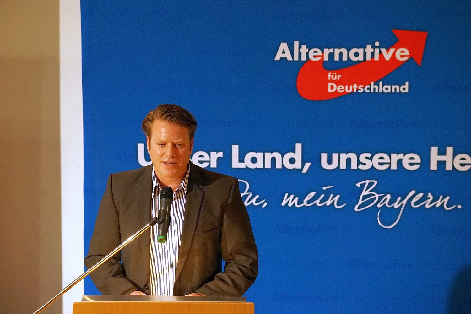 Florian Jäger, Vorsitzender des AfD-Bezirksverbands Oberbayern