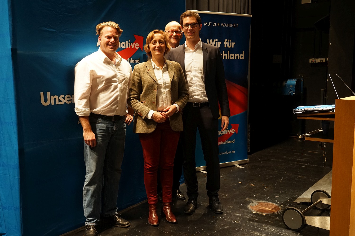 Florian Jäger, Beatrix von Storch, Dr. Karl-Hermann Behrens, Dr. Maximilian Dachauer