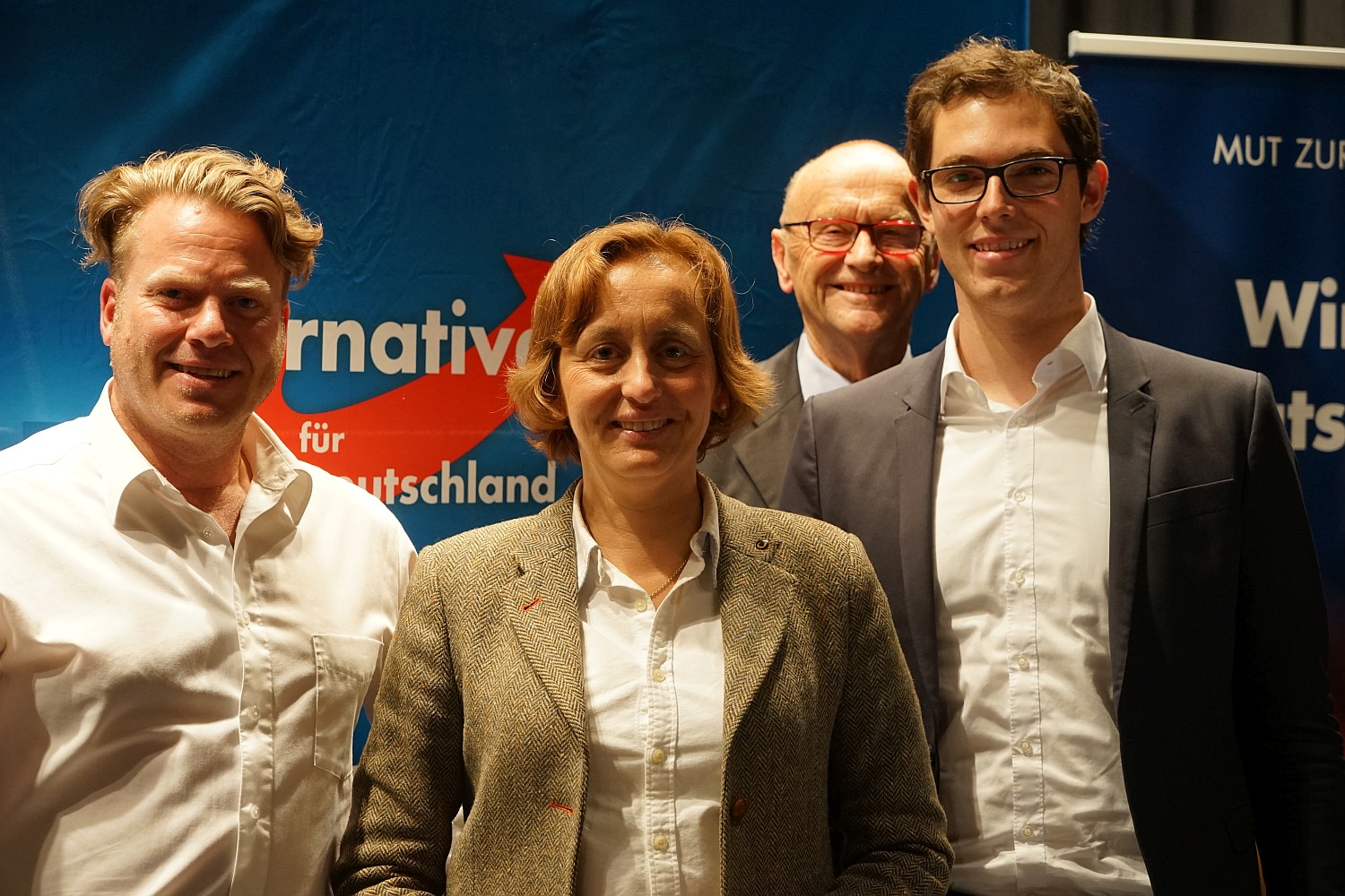 Florian Jäger, Beatrix von Storch, Dr. Karl-Hermann Behrens, Dr. Maximilian Dachauer